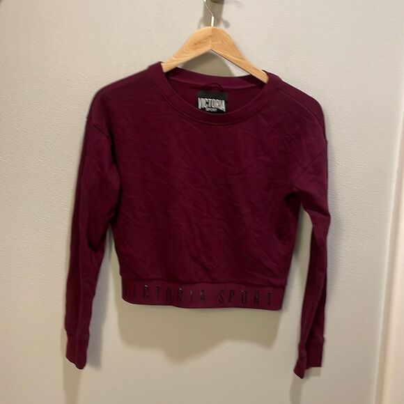 Victoria's Secret Tops - Victoria Secrets Sport dark raspberry woman’s sweatshirt